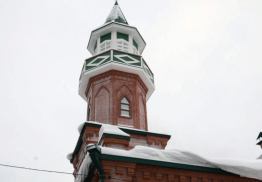 В Красноярском Крае открыли старинную мечеть после реставрации.